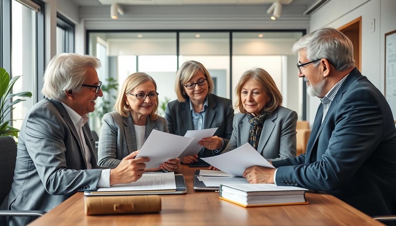 Business agreement signing